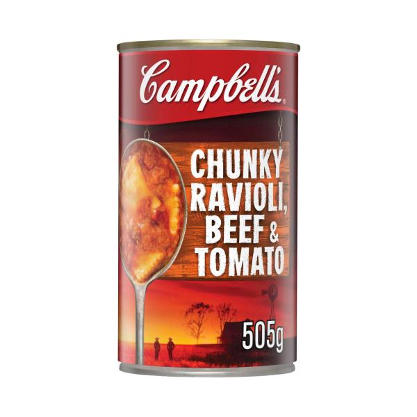 Campbell's Chunky Soup Can Ravioli Beef Tomato 505g