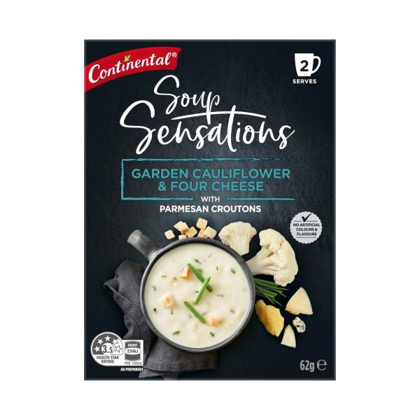 Continental Sensation Garden Cauliflower & 4 Cheese Soup Serves 2 62g product image