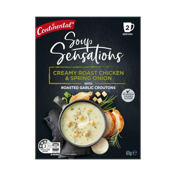 Continental Sensation Creamy Roast Chicken Spring Onion Soup Serves 2 61g product image