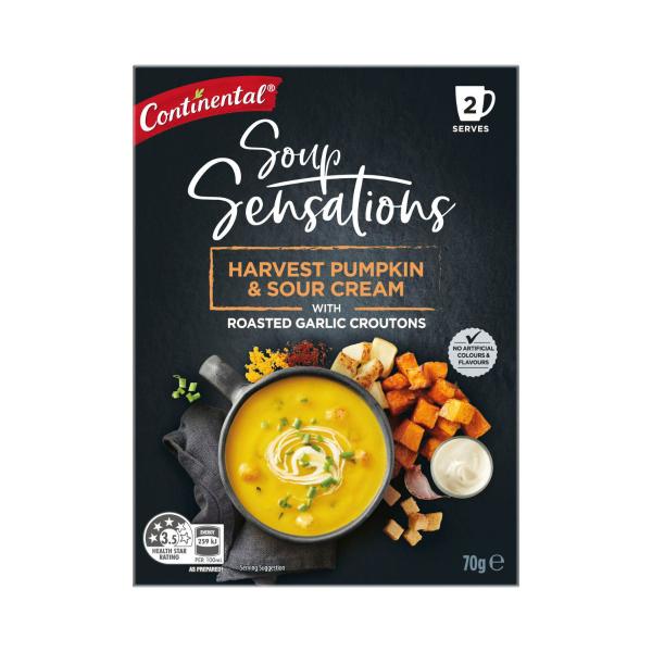 Continental Sensations Harvest Pumpkin & Sour Cream Soup Serves 2 70g product image