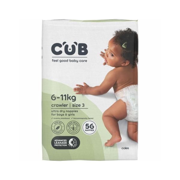 Nappies Unisex Crawler Size 3 (6-11kg)