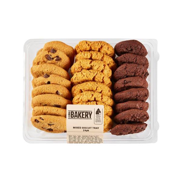 Coles Bakery Mixed Biscuit Tray 24 Pack product image