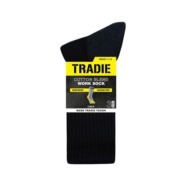 Mens Work Socks 11-13 Black