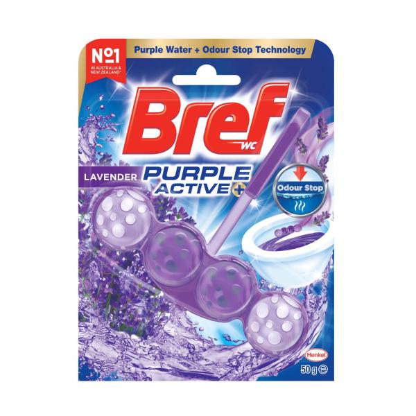 Bref Purple Active Rim Block Lavender Toilet Cleaner | 50g – Coles