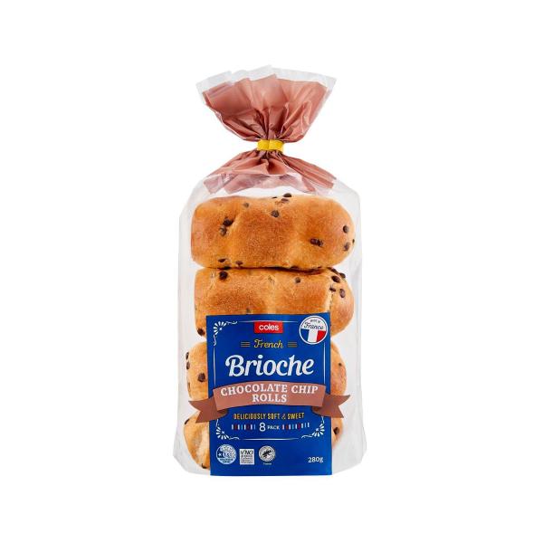 Chocolate Chip Brioche Rolls 8 Pack