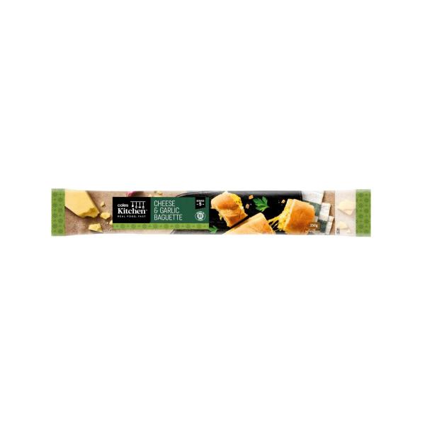 Coles Kitchen Cheese & Garlic Baguette 250g product image