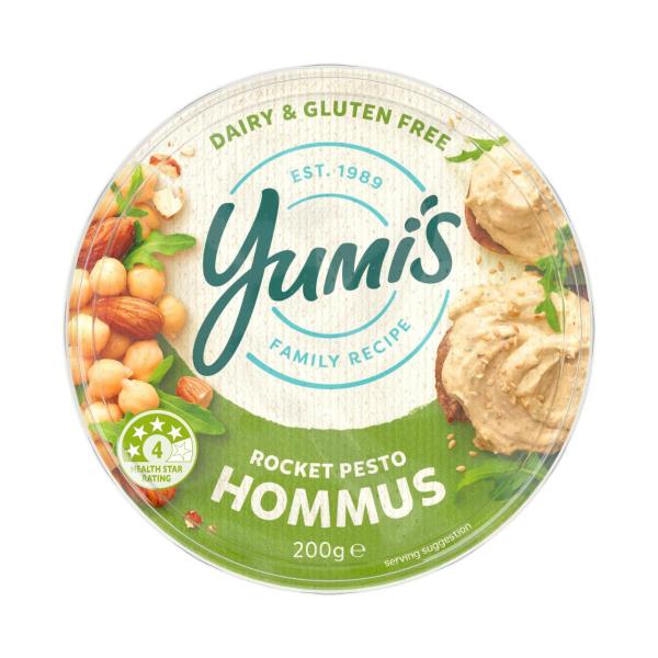 Rocket Pesto Hommus Dip