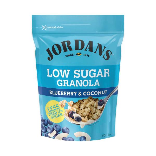 Jordans Low Sugar Granola Blueberry & Coconut 500g product image