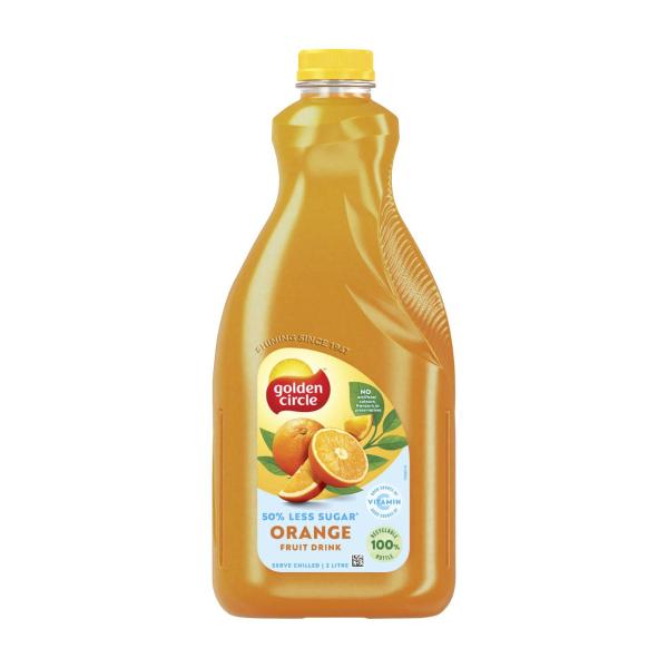 Buy Golden Circle 50% Less Sugar Orange Juice 2L Coles