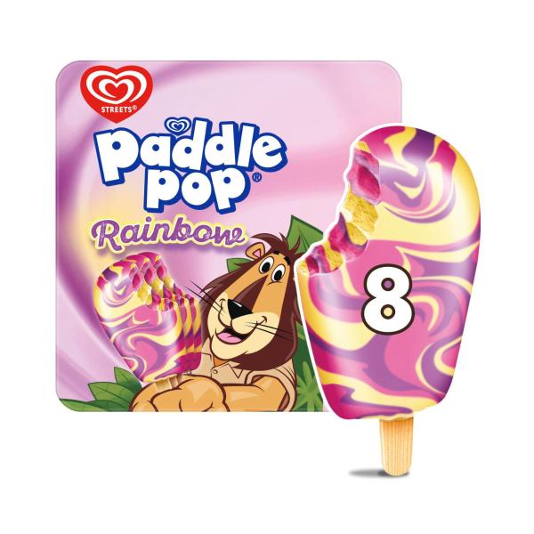 Paddle Pop Rainbow Multipack 8 Pack