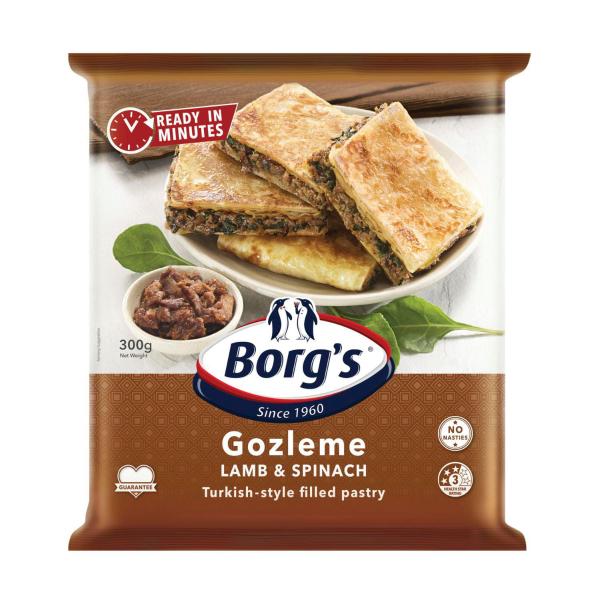 Borg's Gozleme Lamb & Spinach | 300g – Coles