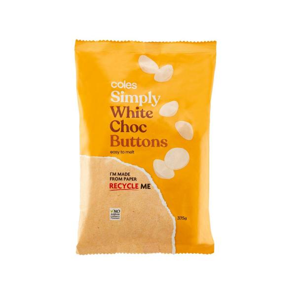 Simply White Compound Choc Buttons