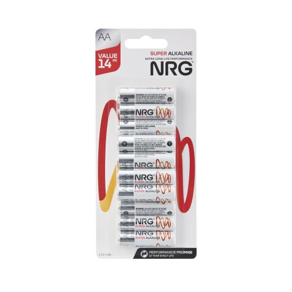 NRG Super Alkaline AA | 14 pack – Coles