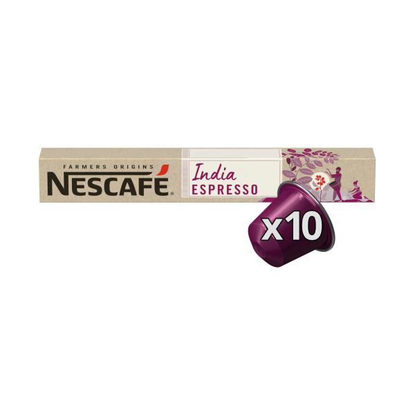 Nescafe Farmers Origins India Espresso Coffee Capsules | 10 Pack – Coles