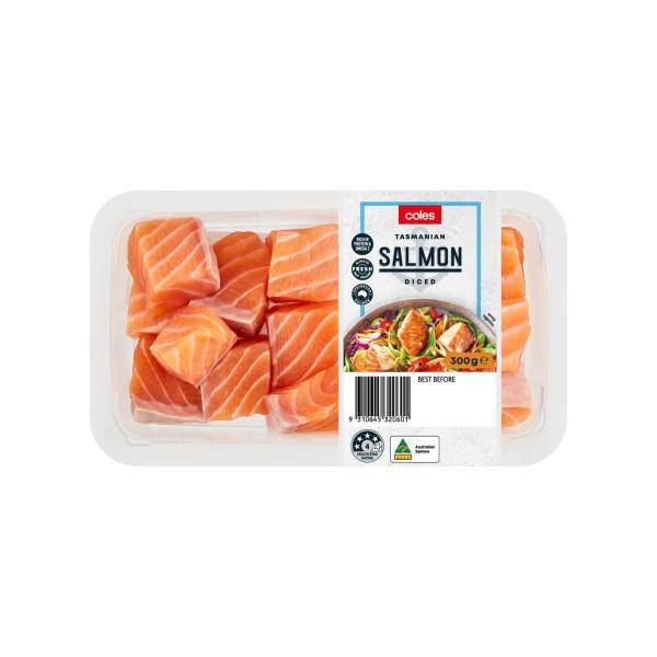 Coles Tasmanian Salmon Diced 300g