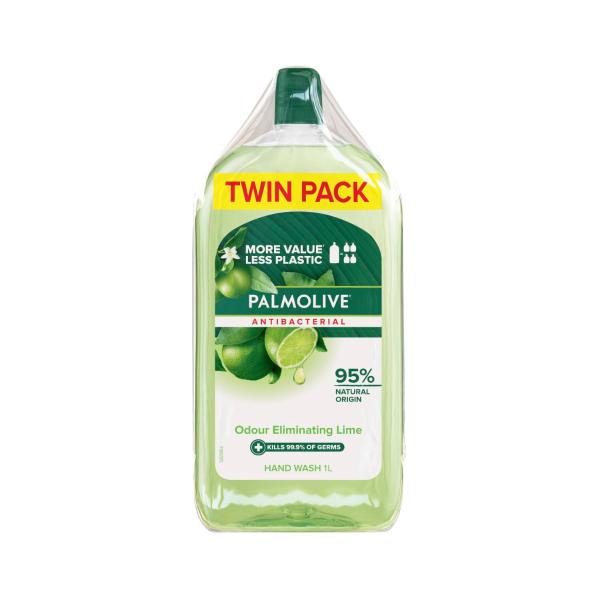 Antibacterial Hand Wash Odour Neutralising Lime Refill 1l