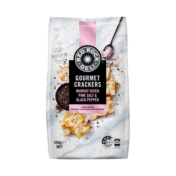 Gourmet Crackers Salt Black Pepper