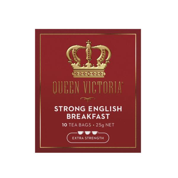 Queen Victoria English Breakfast Extra Strong Tea Bags | 10 pack – Coles