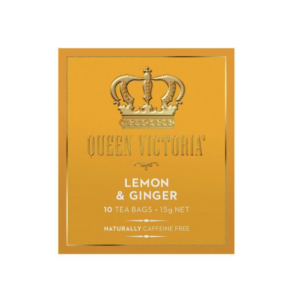 Queen Victoria Lemon & Ginger Tea Bags | 10 pack – Coles