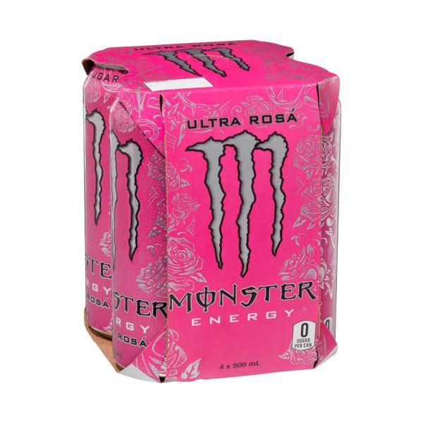 Monster Ultra Rosa Multipack Cans 4 x 500ml 4 pack product image