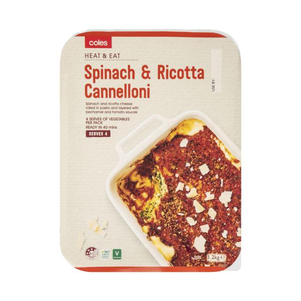Spinach And Ricotta Cannelloni