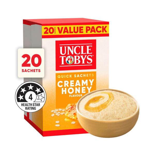 Oats Quick Sachets Breakfast Cereal Creamy Honey