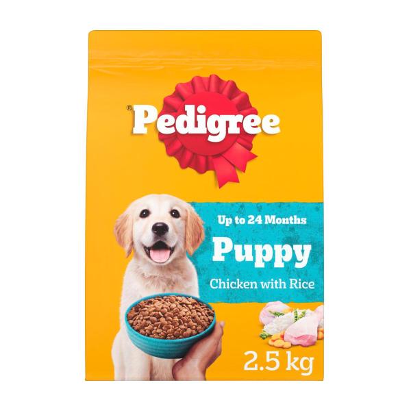Pedigree Puppy Dry Dog Food Chicken With Rice 2.5kg
