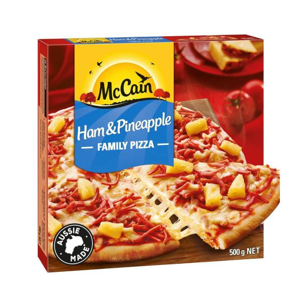 Frozen Ham & Pineapple Family Pizza