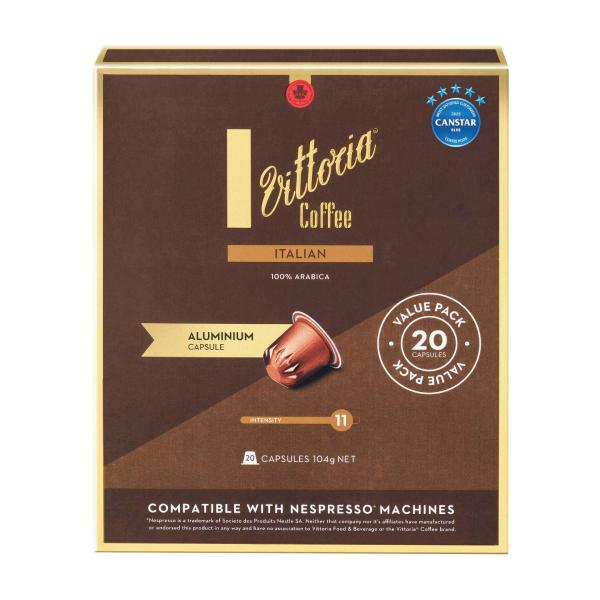 Buy Vittoria Italian Nespresso Compatible Aluminium Coffee