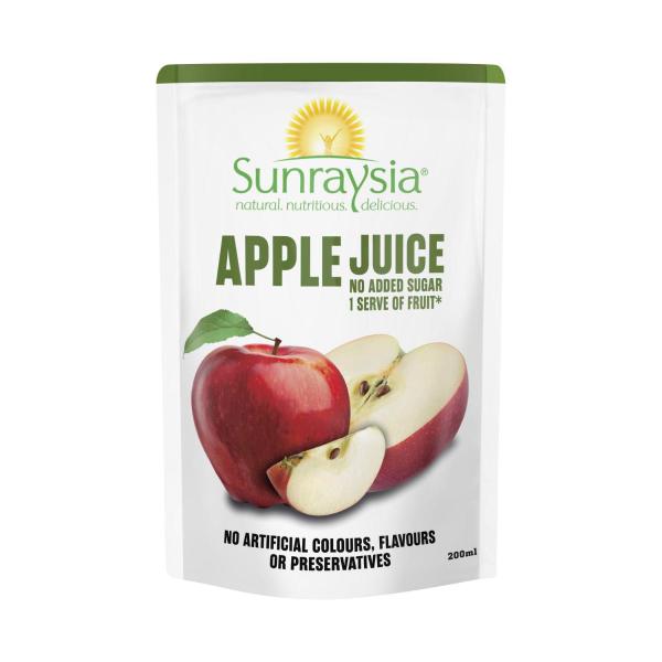 Sunraysia Pouch 99.9% Apple Juice 200mL product image