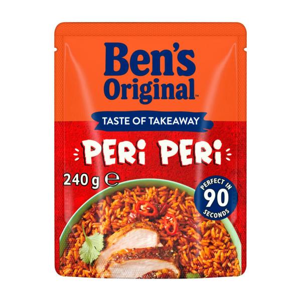 Ben's Original Taste Of Takeaway Peri Peri Rice Pouch 240g product image
