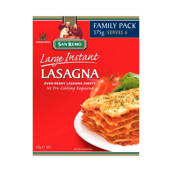 San Remo Instant Lasagna Sheets Family Pack 375g product image