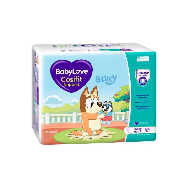 Buy Babylove Cosifit Newborn Nappies Size (Up To 5Kg) 84 pack