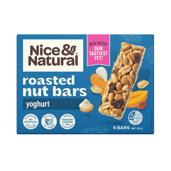 Nut Bars Yoghurt Multipack Snacks 6 Pack