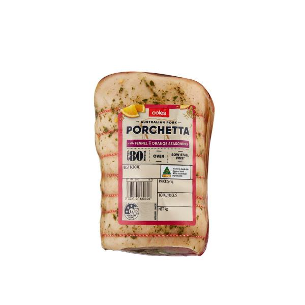 Coles Ready To Roast Porchetta With Fennel & Orange Seasoning approx. 1.1kg product image