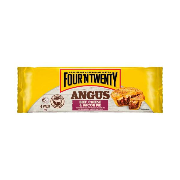 Four'N Twenty Angus Beef Cheese & Bacon Pies 4 Pack 700g product image