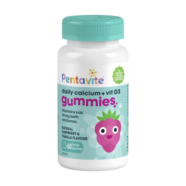 Pentavite Kids Gummies Calcium + Vitamin D3 | 60 pack