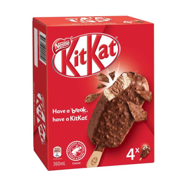 Nestle Kitkat Ice Cream 4 Pack 360mL
