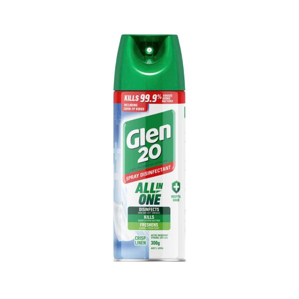 Glen 20 Disinfectant Spray Crisp Linen 300g product image