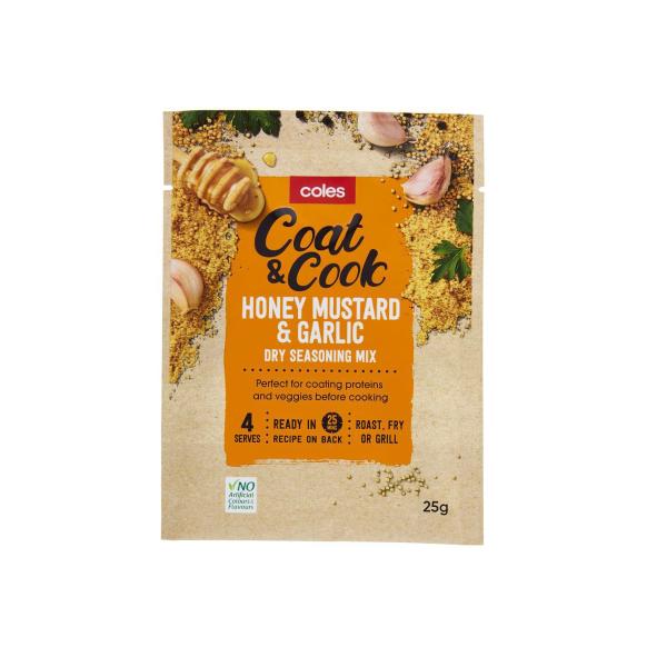 Buy Coles Honey Mustard & Garlic Seasoning 25g