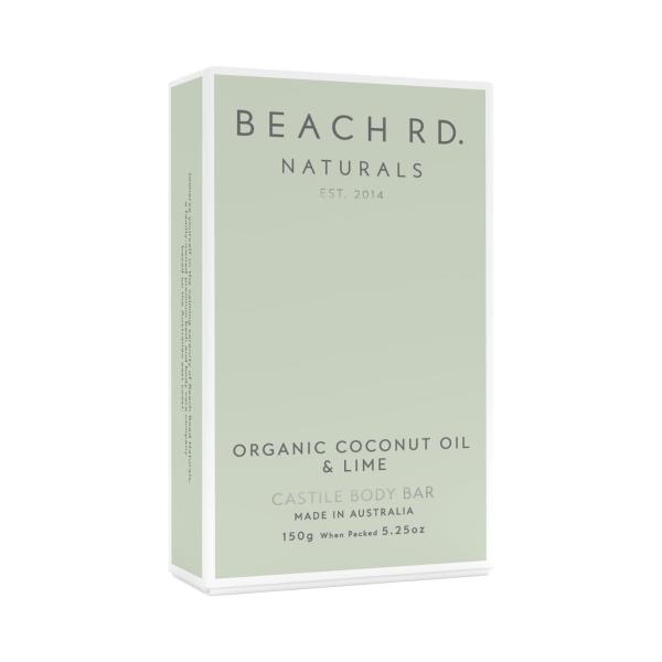 Beach Road Naturals Organic Coconut & Lime Castile Body Bar | 150g – Coles