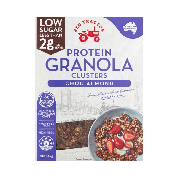 Red Tractor Protein Low Sugar Granola Choc Almond 450g