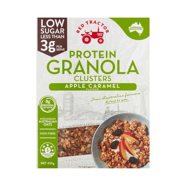 Red Tractor Protein Low Sugar Granola Apple Caramel 450g product image