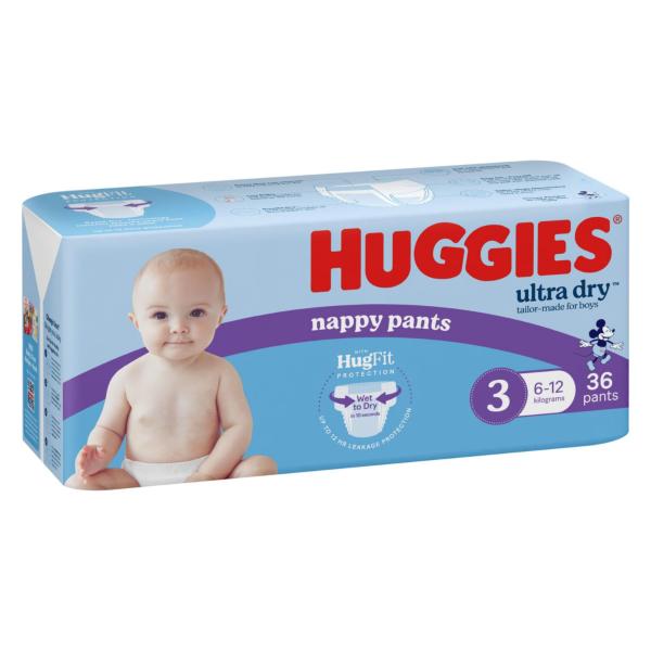Ultra Dry Nappy Pants Boys Size 3 (6-12kg)