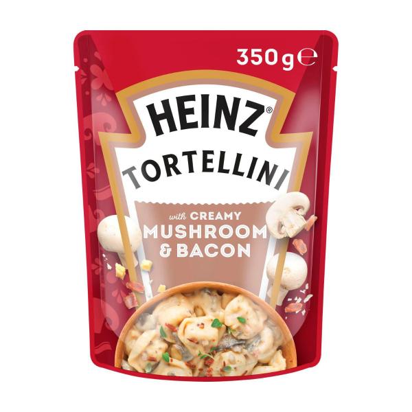 Heinz Tortellini Three Cheese Pasta Meal Creamy Mushroom & Bacon 350g product image