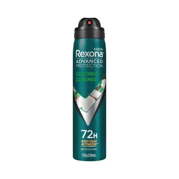 Men Deodorant 72hr Advanced Aerosol Coconut Cleanse