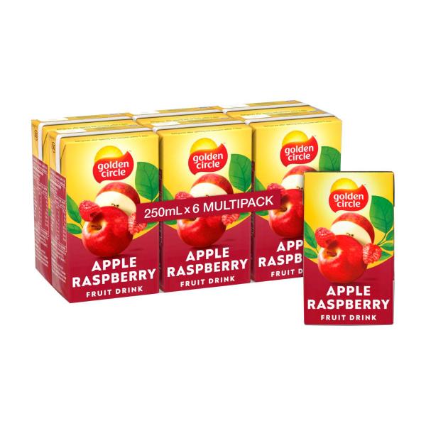 Golden Circle Tetra Drink Apple Raspberry 6 Pack