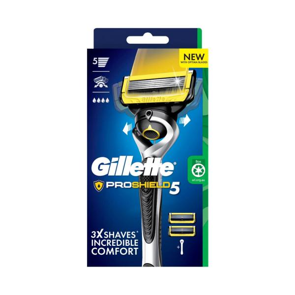 Fusion Proshield Flexball Razor Handle +2 Blade