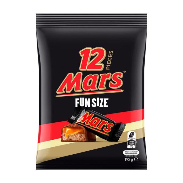Mars Chocolate Fun Size Share Bag 12 Pieces 192g product image
