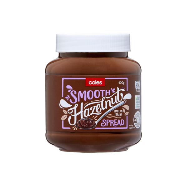 Coles Hazelnut Smooth Spread 400g product image